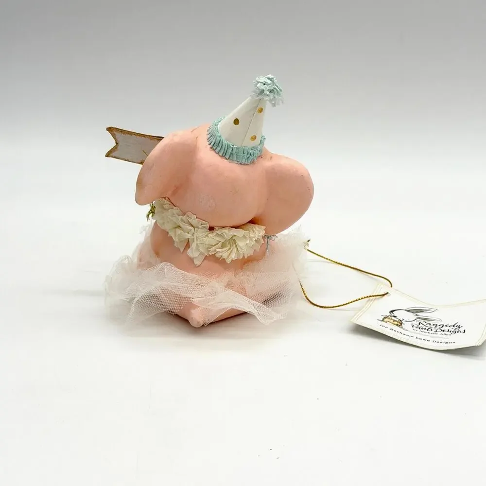 Bethany Lowe Sweet Thing Ellie Pink Elephant Birthday Party Hat Baby Girl New